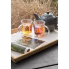 Mug double paroi en verre électroplaqué