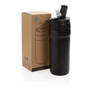 Botella RCS acero inoxidable reciclado tapa fría y caliente