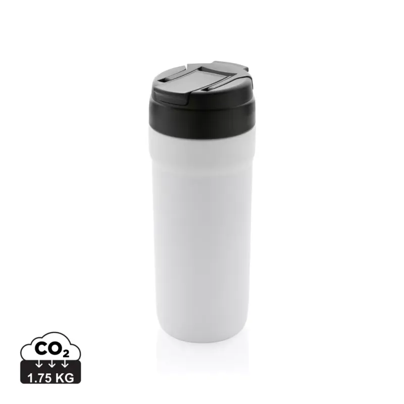 Bicchiere in acciaio riciclato RCS con tappo caldo/freddo