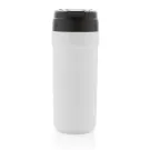 Bicchiere in acciaio riciclato RCS con tappo caldo/freddo
