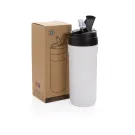 Bicchiere in acciaio riciclato RCS con tappo caldo/freddo