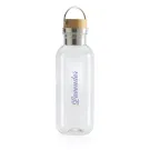 GRS rPET Flasche with Bambusdeckel und Griff