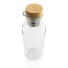 GRS rPET Flasche with Bambusdeckel und Griff