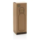 GRS rPET Flasche with Bambusdeckel und Griff