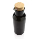 GRS rPET Flasche with Bambusdeckel und Griff