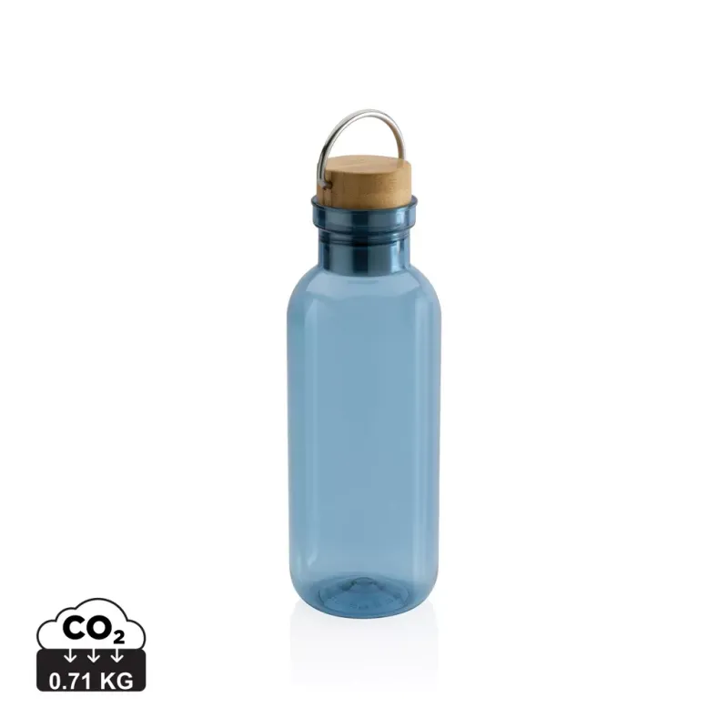 GRS rPET Flasche with Bambusdeckel und Griff