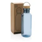 GRS rPET Flasche with Bambusdeckel und Griff