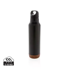 Bouteille isotherme étanche avec finition liège