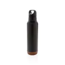 Bouteille isotherme étanche avec finition liège