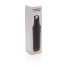 Bouteille isotherme étanche avec finition liège