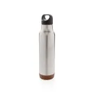 Bouteille isotherme étanche avec finition liège