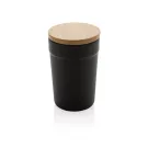GRS rPP-Becher mit Bambusdeckel