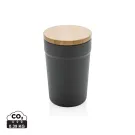 GRS rPP-Becher mit Bambusdeckel