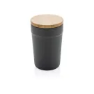 GRS rPP-Becher mit Bambusdeckel