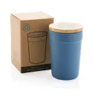 Tazza in rPP GRS con tappo in bambù