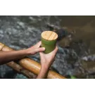 GRS certified recycled PP mug with bamboo lid
