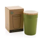 Tazza in rPP GRS con tappo in bambù