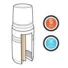 Bouteille isotherme 0.5L Swiss Peak Elite