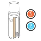 Termo Swiss Peak Elite de cobre al vacío 1L