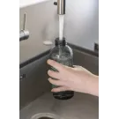 Auslaufsichere Trinkflasche mit Metalldeckel