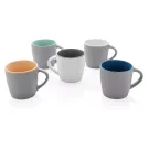 Keramiktasse innen coloriert
