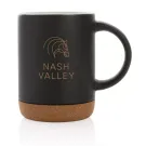 Ceramic mug with cork base