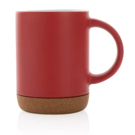 Tazza in ceramica con base in sughero