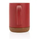 Tazza in ceramica con base in sughero