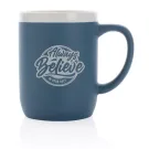 Ceramic mug with white rim