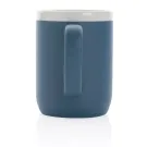 Ceramic mug with white rim