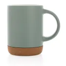 Tazza in ceramica con base in sughero