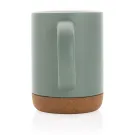 Tazza in ceramica con base in sughero