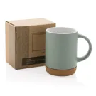 Tazza in ceramica con base in sughero
