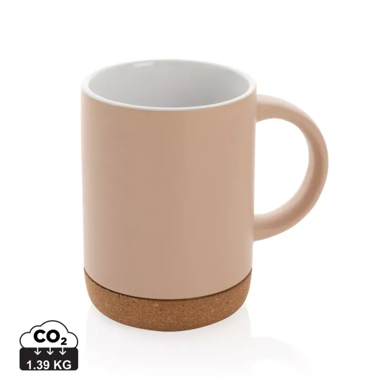Keramikbecher mit Korkboden