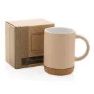 Tazza in ceramica con base in sughero