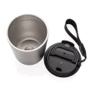 Tazza termica Cuppa in acciaio riciclato con laccio da collo