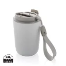 Tazza termica Cuppa in acciaio riciclato con laccio da collo