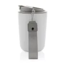 Tazza termica Cuppa in acciaio riciclato con laccio da collo
