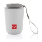 Tazza termica Cuppa in acciaio riciclato con laccio da collo