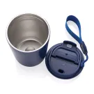 Tazza termica Cuppa in acciaio riciclato con laccio da collo