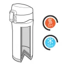 Tazza termica easy lock in acciaio riciclato RCS