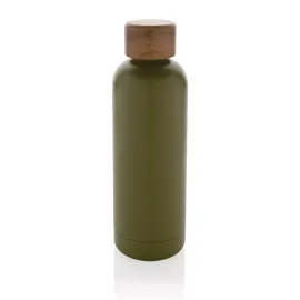 Wood Vakuumflasche aus RCS recyceltem Stainless-Steel