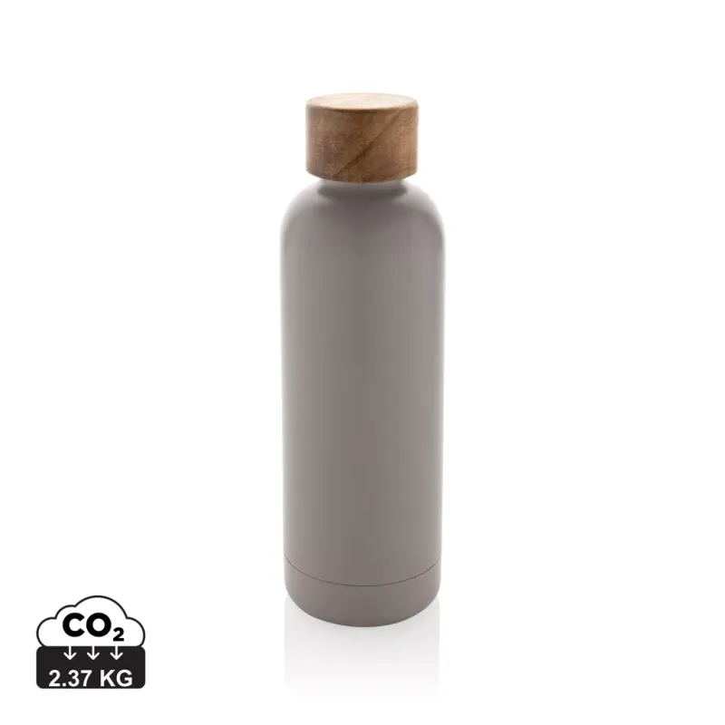 Bouteille iso en acier inoxydable recyclé certifiée RCS Wood