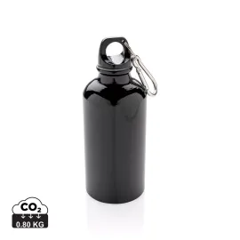 Bouteille sport en aluminium avec mousqueton