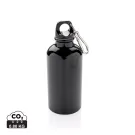 Aluminium reusable sport bottle with carabiner