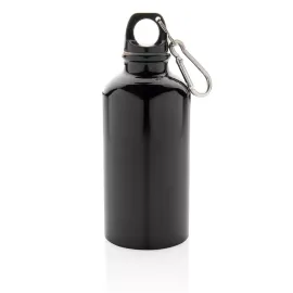Bouteille sport en aluminium avec mousqueton