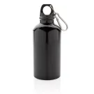 Aluminium reusable sport bottle with carabiner