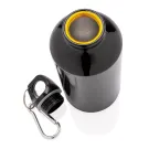 Aluminium reusable sport bottle with carabiner