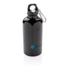 Aluminium reusable sport bottle with carabiner