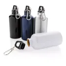 Aluminium reusable sport bottle with carabiner